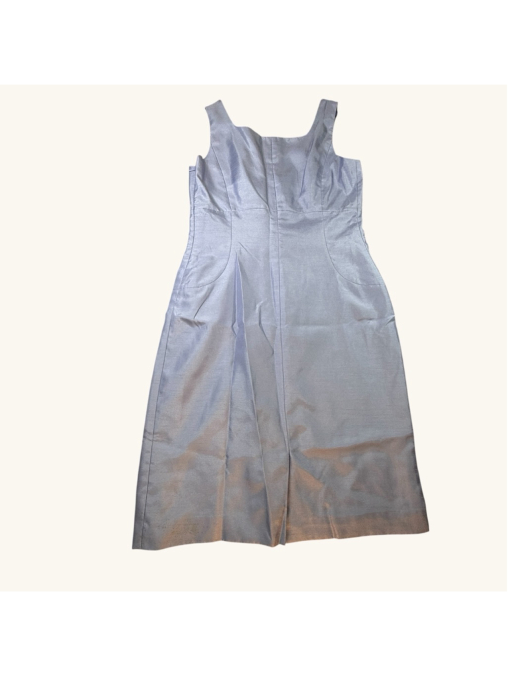 John Meyer Collection 2 Pc Suit Womens 10 Silver Blue Skirt Suit Church Wedding - Picture 5 of 14